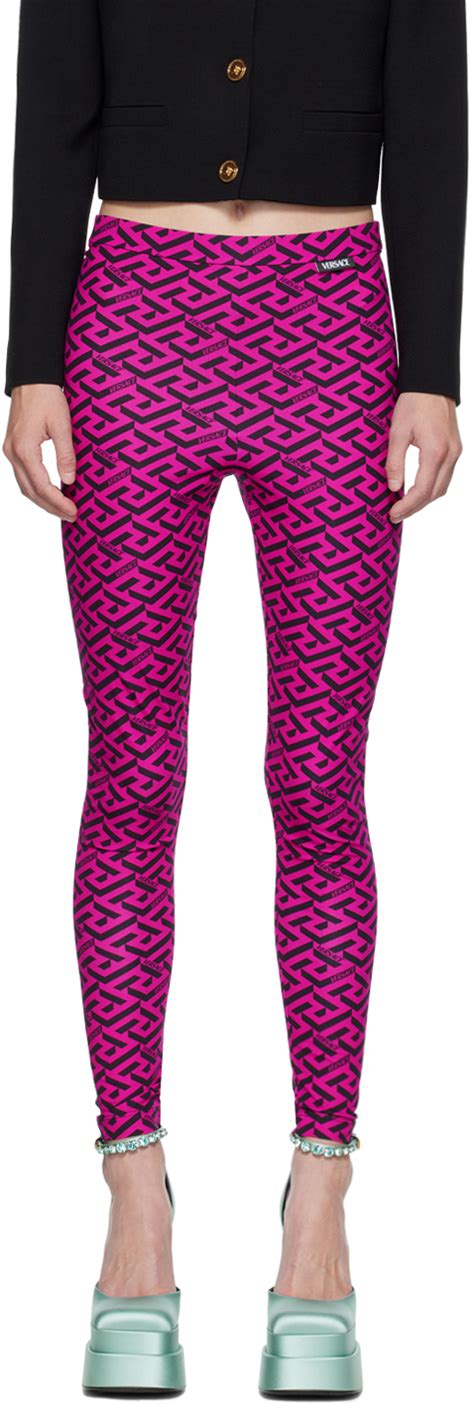 versace pink tights|versace tights set.